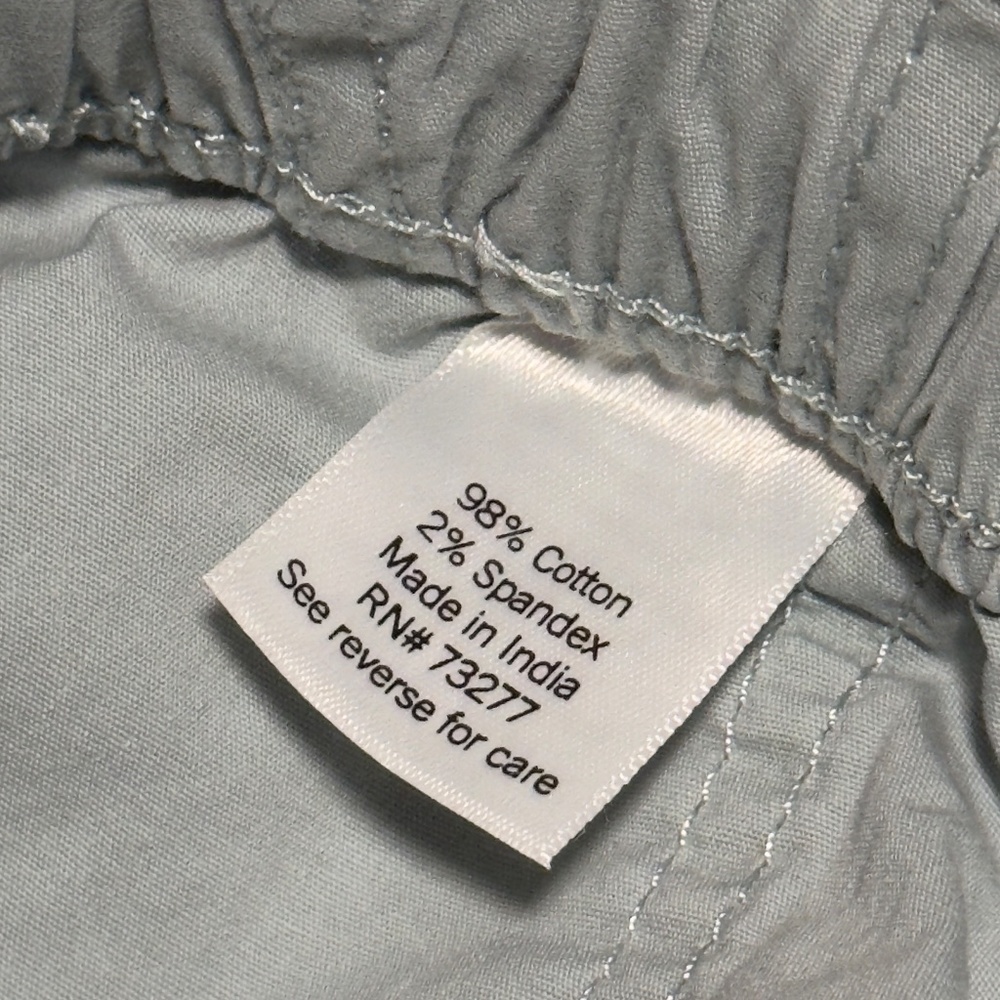 So Wide Leg Cargo Pants Light Blue Drawstring Stretch Waist Size M - Picture 5 of 7